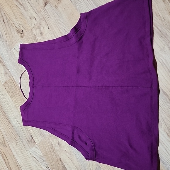 Free People Intimately baring it purple cropped flowy tank top size Large - Picture 7 of 8